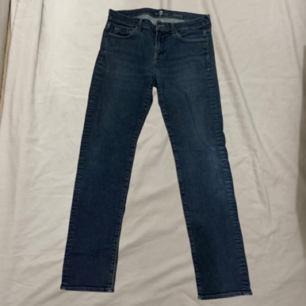 7 For All Mankind SLIMMY Dark Blue Straight Jeans